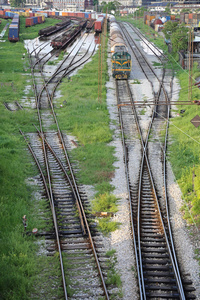铁路堆场复杂系列铁道车辆分选轨道