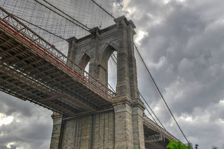 布鲁克林大桥公园的哥特式拱门图片