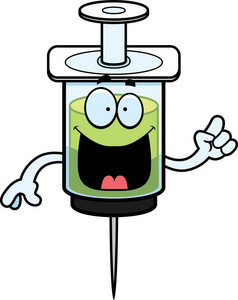 卡通注射器想法照片