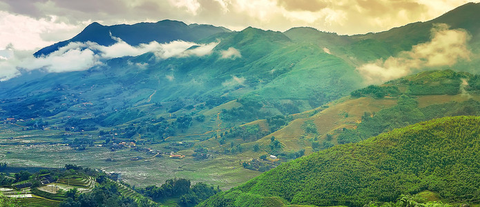 绿色景观山