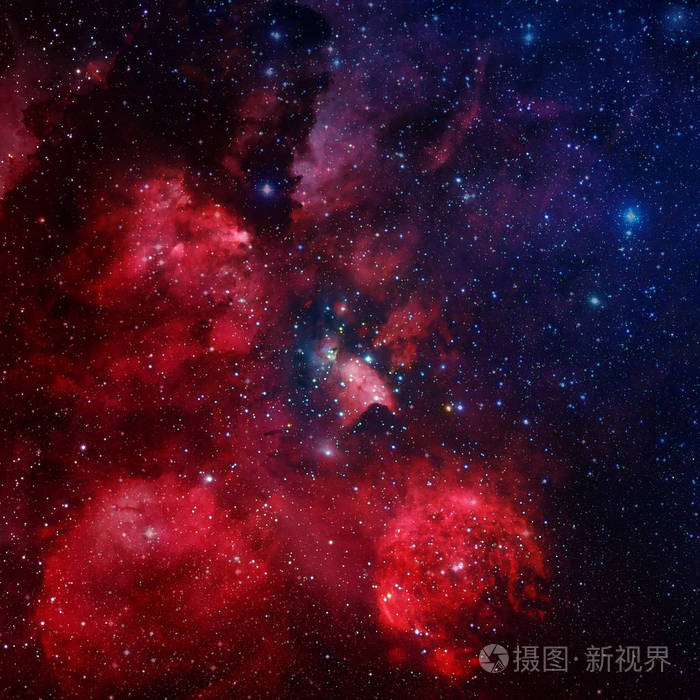 美丽的星云恒星和星系