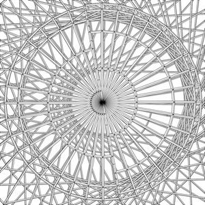 抽象圆形构造结构矢量
