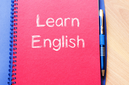 学习英语写在笔记本上