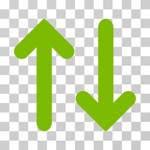 翻转混合颜色与孤立的白色翻牌关闭绿草背景下的黄色触发器垂直翻转