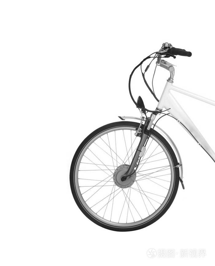 孤立在白色背景上的自行车