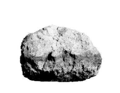 石头。在白色背景下被隔离。矢量插图