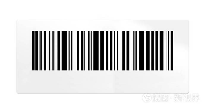 孤立在白色背景上的条形码