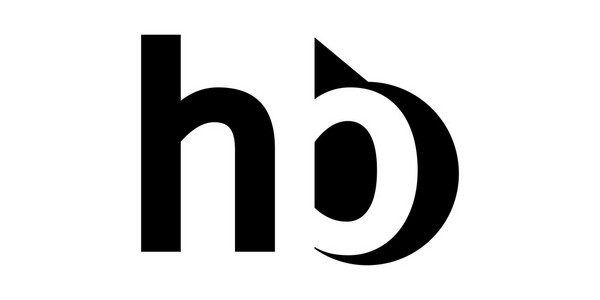 字母负空间字母标志HBh