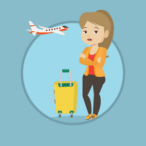 乘飞机卡通图片