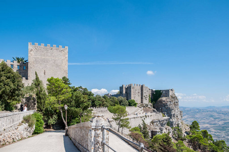 在埃里塞，西西里岛特拉帕尼省的城堡