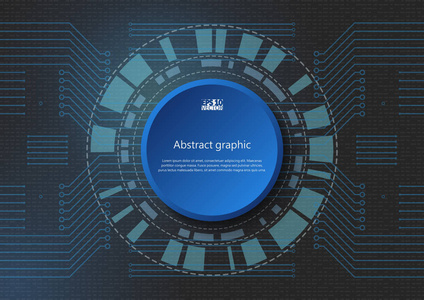 抽象的技术背景与各种技术元素。Eps10 矢量图