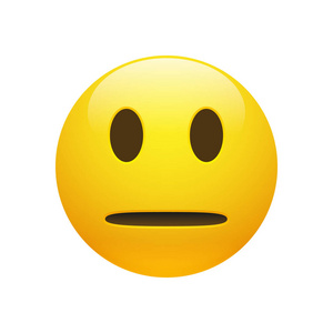 驴肉黄面矢量 emoji 表情黄中性面照片