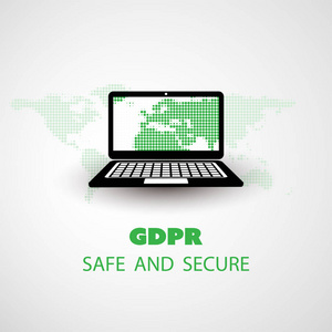 欧盟通用数据保护条例 Gdpr 设计概念遵守安全的个人数据存储和处理规则