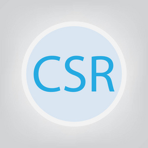 Csr 企业社会责任 概念向量例证