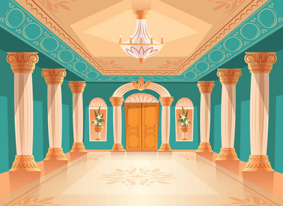 动漫豪华宫殿背景图图片