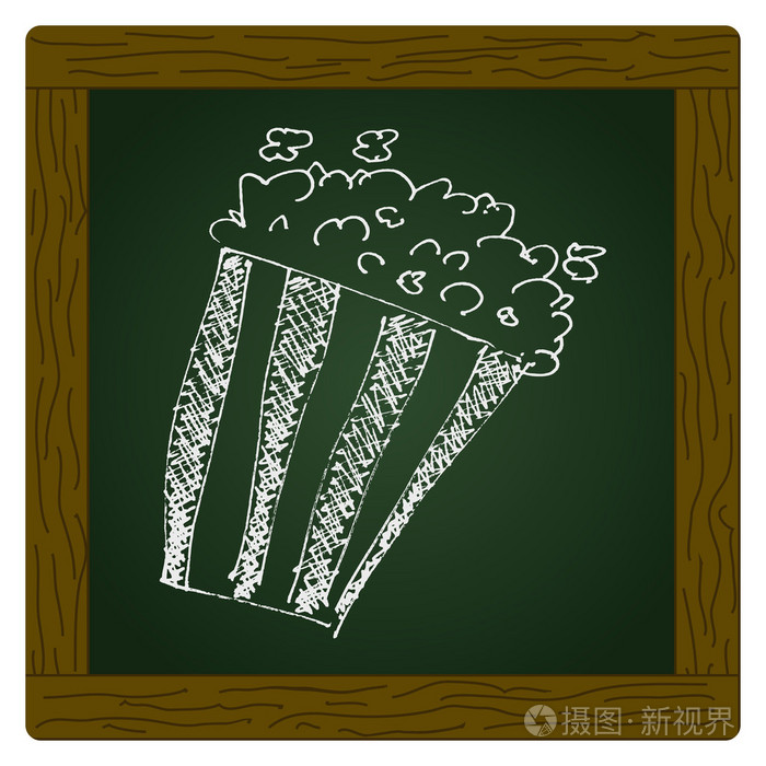 素描一桶爆米花