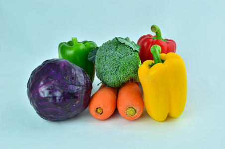 五色花五色蔬菜照片