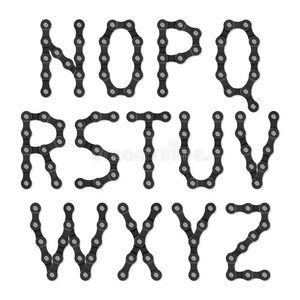 自行车链字母表