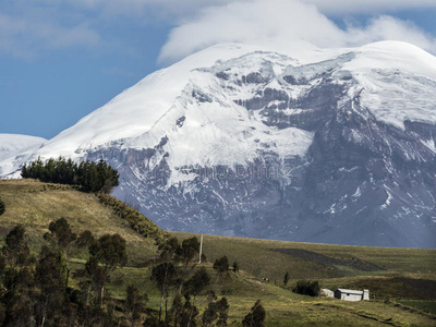 奇姆博拉佐火山。厄瓜多尔最高首脑会议