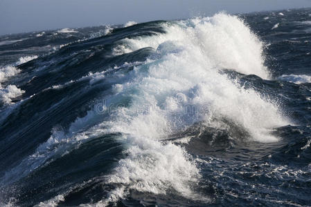 波涛汹涌的大海北冰洋照片