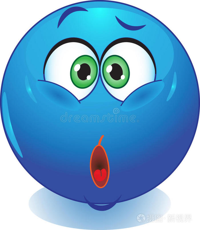 表情笑脸表情符号不同的心情笑脸情绪化的微笑贴纸套装不好意思地笑
