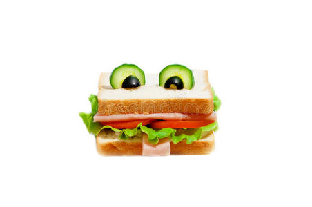 给孩子吃的有趣的三明治。