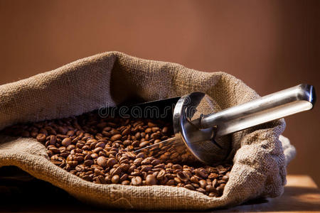 粗麻袋咖啡豆