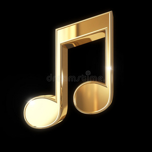 金色音符照片