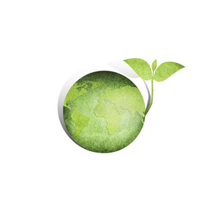 绿色地球徽章图片