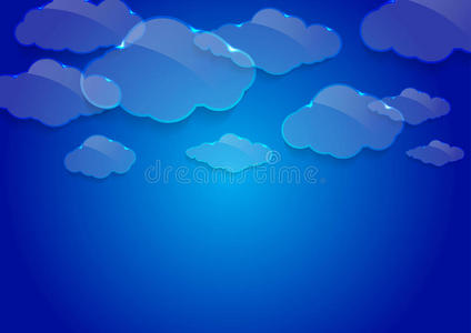 梦幻玻璃云背景