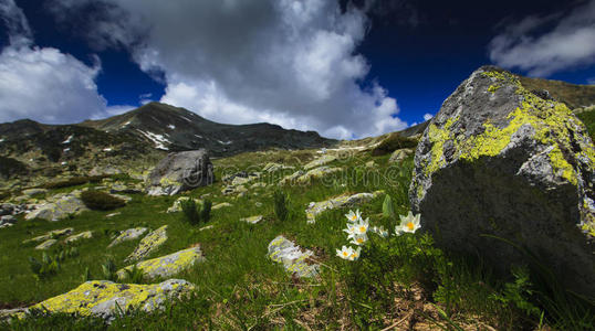 夏季山景优美