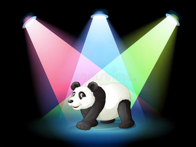 有大熊猫的舞台图片