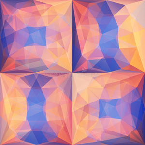粉紫色抽象三角形背景