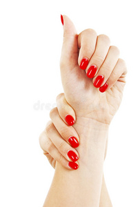 爱护性感女性指甲
