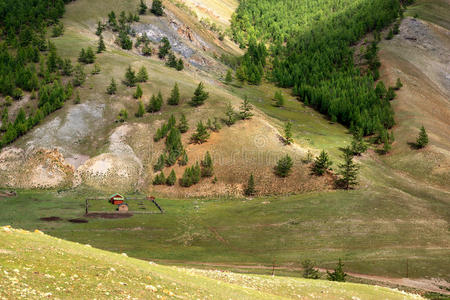 蒙古山地景观