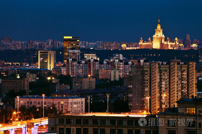 夜之城全景图图片