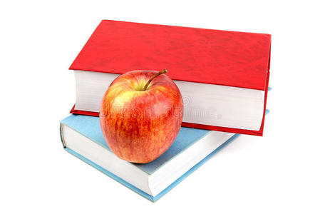 书和红苹果