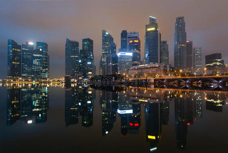 现代城市夜景