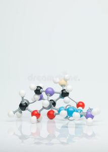 多色三维分子模型