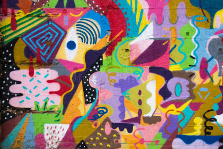 铲彩色涂鸦图片