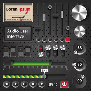 音频播放器的高端用户界面元素