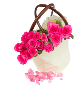袋装粉红玫瑰