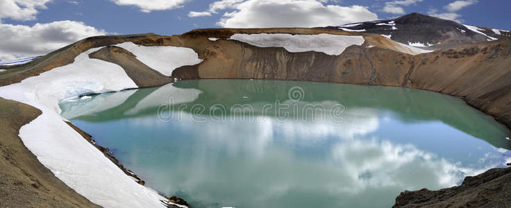 克拉夫拉火山湖图片