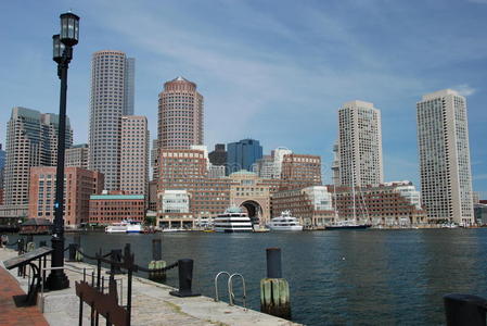 波士顿城市天际线