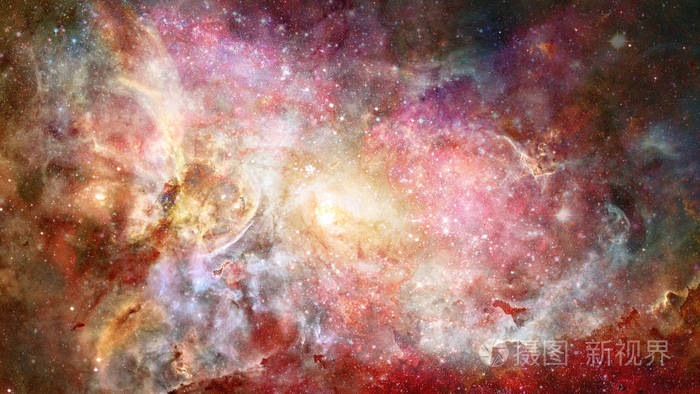 太空中的银河, 宇宙之美。由 Nasa 提供的这幅图像的元素
