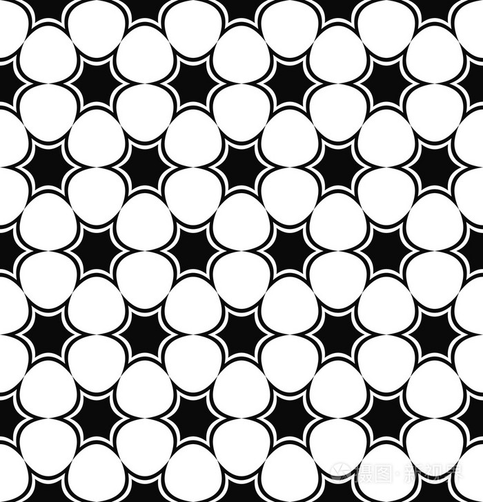 重复的单色星模式