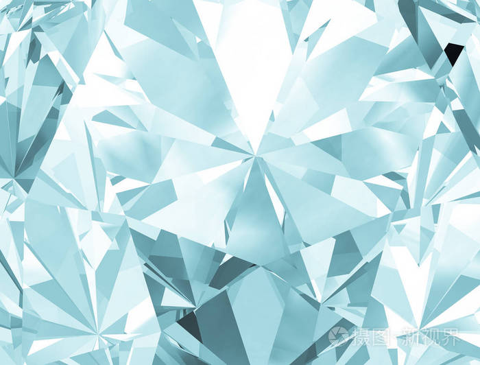 现实的钻石纹理关闭起来,3d 图