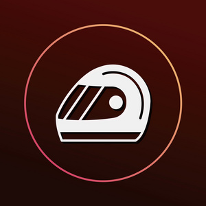 头盔矢量图标图片