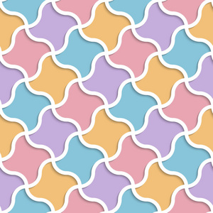 多彩的东方无缝模式.穆斯林的马赛克.