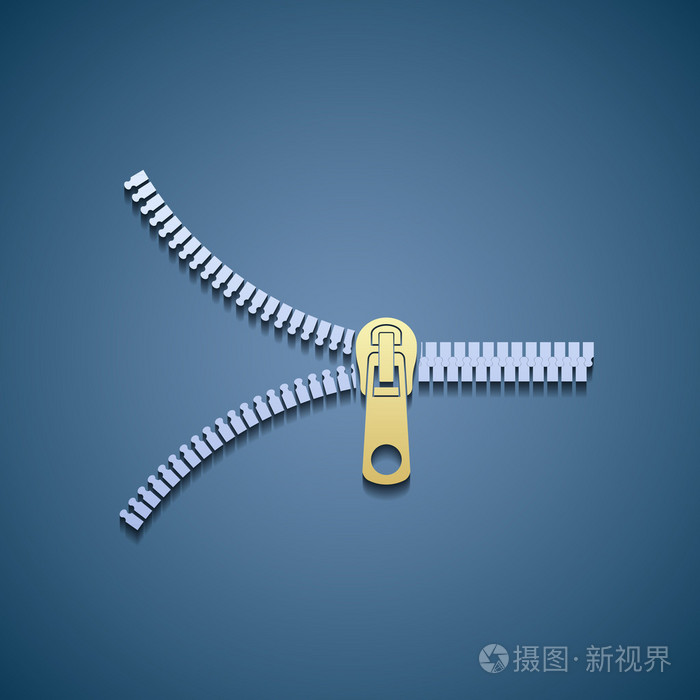 图标的拉链.平面图形